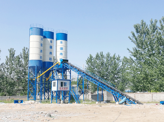 Case of HZS60 concrete mixing station in Zhoukou, Henan