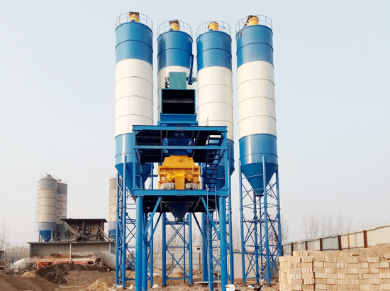  Set up a new set of 120 concrete mixing plant production li