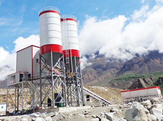  Lhasa HZS120 concrete mixing station