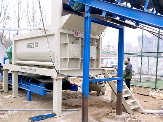 Zhengzhou 500 tons stabilized soil mixing plant field case