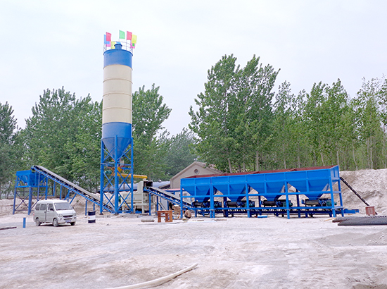 600 tons of stabilized soil mixing plant in Qi County, Mengz