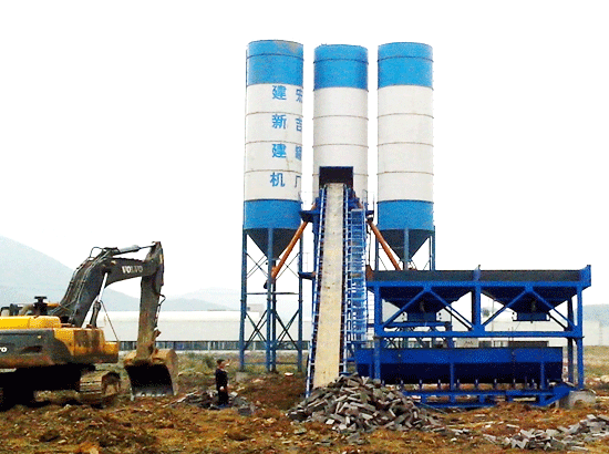 Case of HZS90 concrete mixing station in Bijie, Guizhou