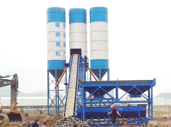 Case of HZS90 concrete mixing station in Bijie, Guizhou