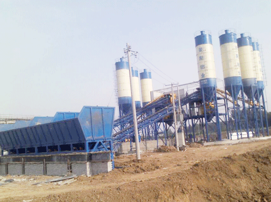 Case of HZS120 concrete mixing station in Nanyang, Henan