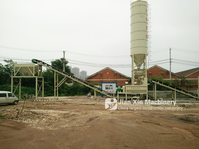 Hubei Huanggang WBZ600 Stabilized Soil Mixing Plant Was Put into Operation