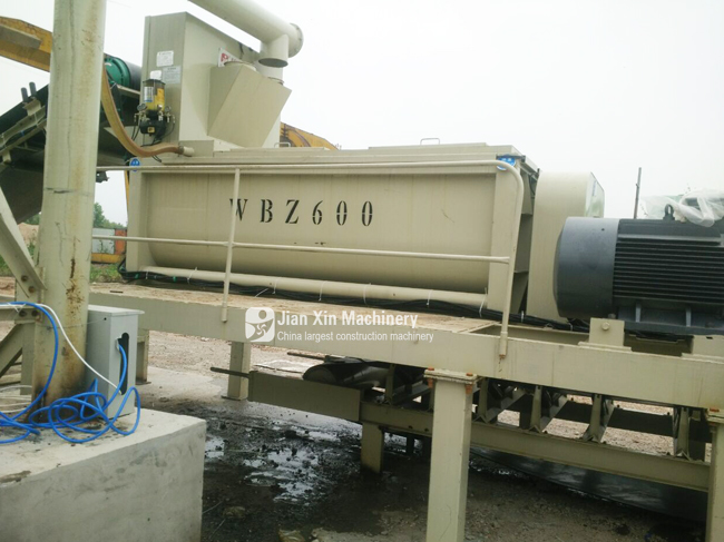 Hubei Huanggang WBZ600 Stabilized Soil Mixing Plant Was Put into Operation