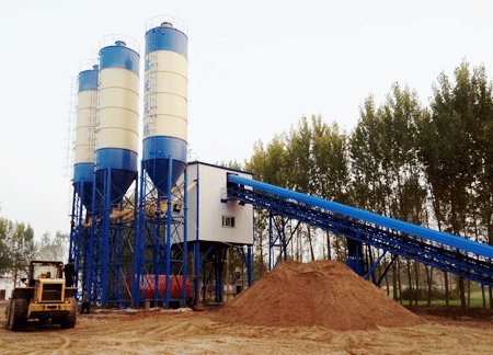 Case of HZS120 concrete mixing station in Shenqiu