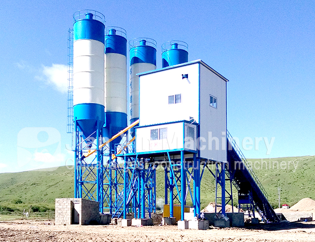 90 cube concrete batching plant equipment