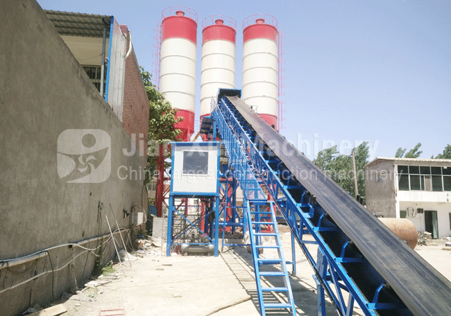 120-cubic-metre concrete batching plant