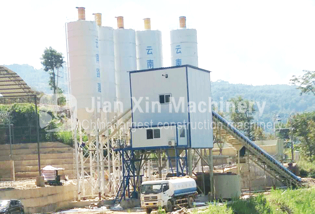 HZS120 concrete batching plant