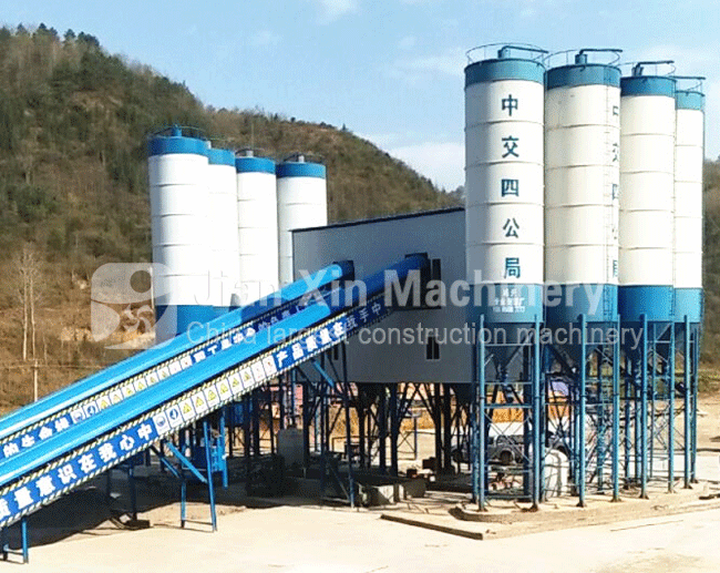 HZS120 concrete batching plant