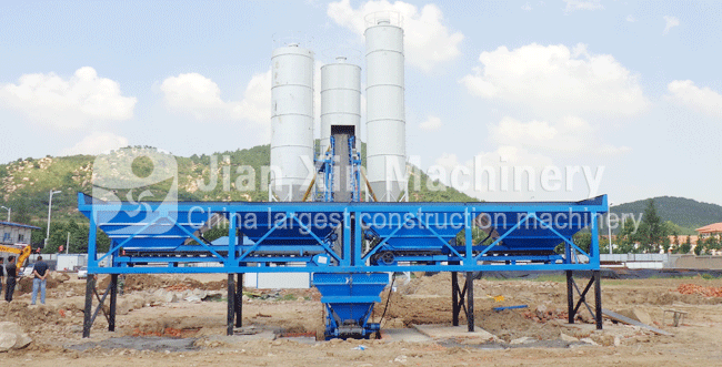 HZS90 concrete batching plant