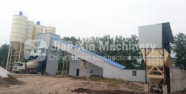 HZS180 concrete batching plant