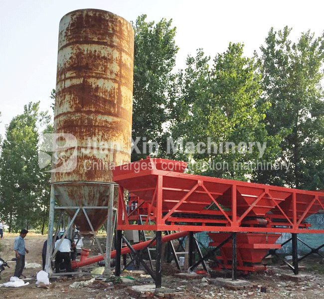 HZS35 concrete mixing plant equipment