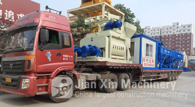 HZS120 concrete mixing plant