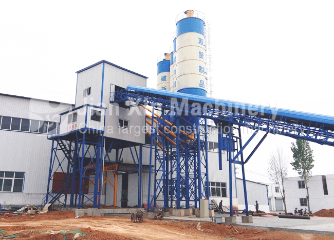 HZS120 cement concrete mixing station