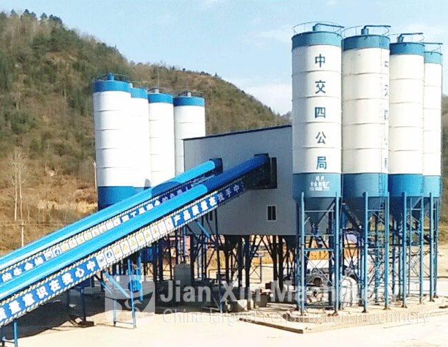 HZS 120 concrete mixing station