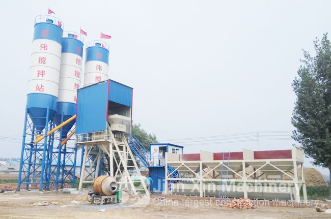 HZS75 Concrete Mixing Plant 