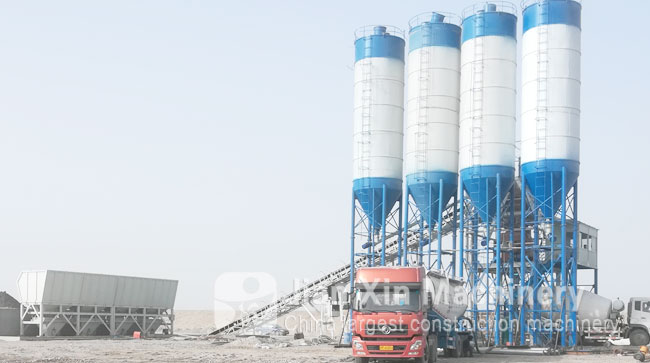 cement concrete mixing plant