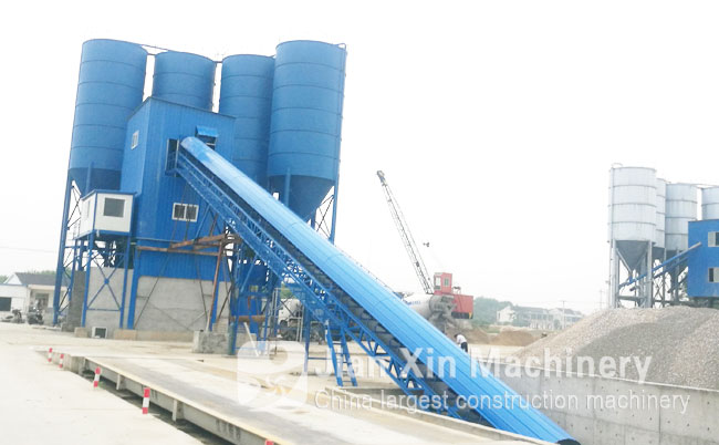 HZS180 concrete mixing plant 