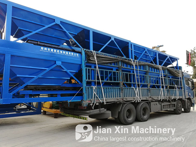 HZS50 concrete mixing plant,produced by Zhengzhou Jianxin Machinery, was sent to Panzhihua