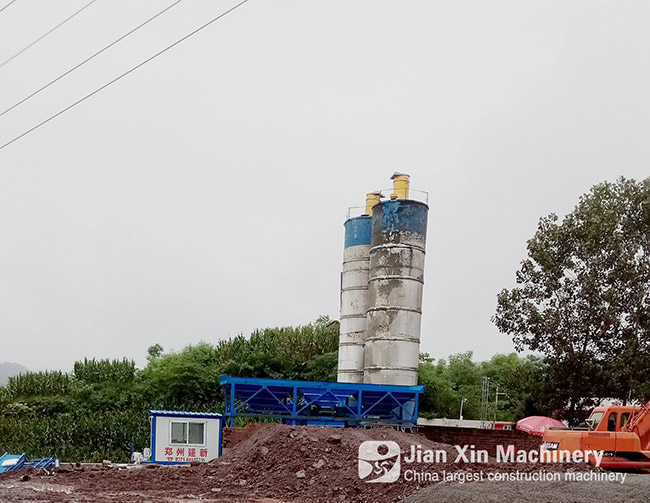 HZS50 concrete mixing plant from Zhengzhou Jianxin Machinery