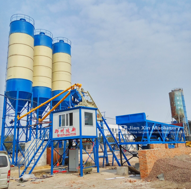 HZS75 concrete mixing station